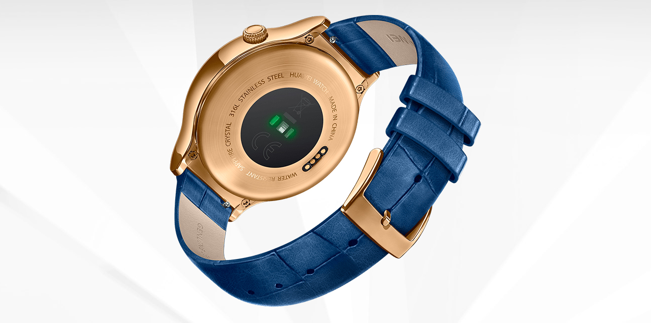 Huawei Lady Watch wbudowane czujniki HR akcelerometr żyroskop