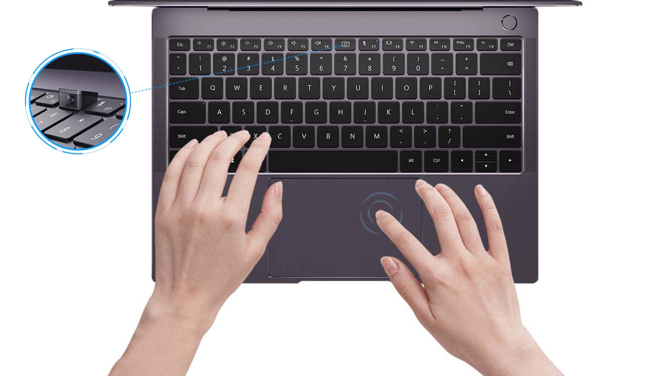 HUAWEI MateBoook X Pro zwiększony touchpad wodoodporna klawiatura podświetlana