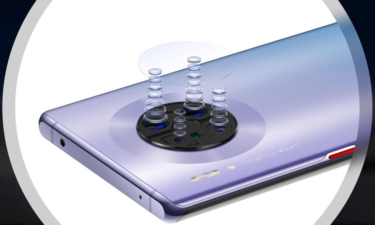 Huawei Mate 30 pro poczworna kamera DoF teleobiektyw