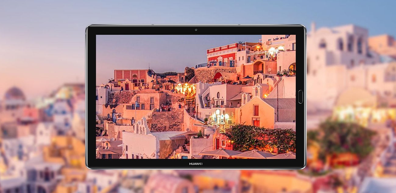 Szary Huawei MediaPad M5 LTE szklany ekran 2K