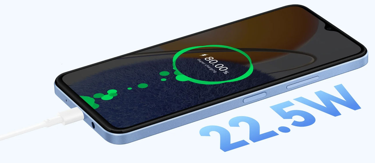 Huawei Nova Y61 ładowanie 22.5 W