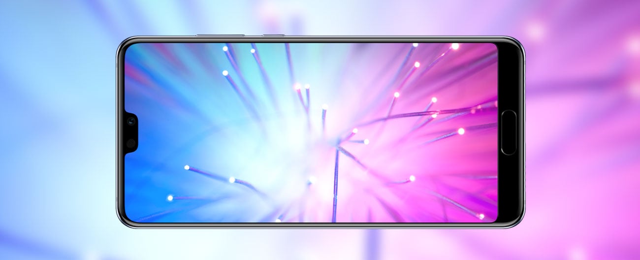 czarny Huawei P20 obudowa ze szkła i metalu