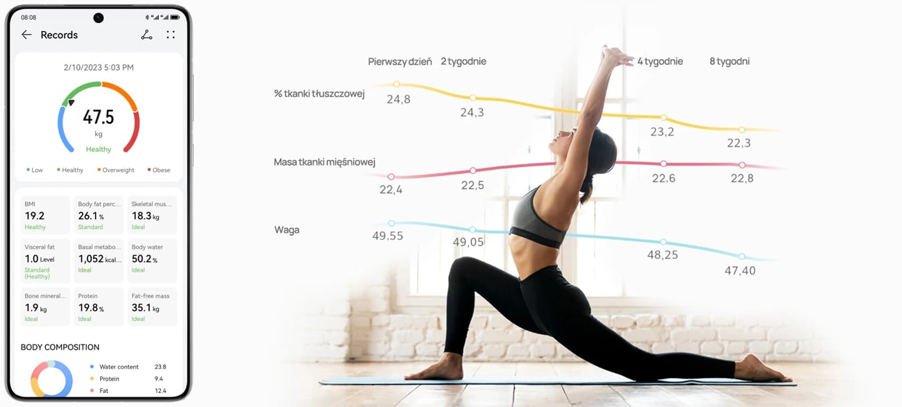 Inteligentna waga HUAWEI Scale 3 Bluetooth Edition - Grafika lifestyle