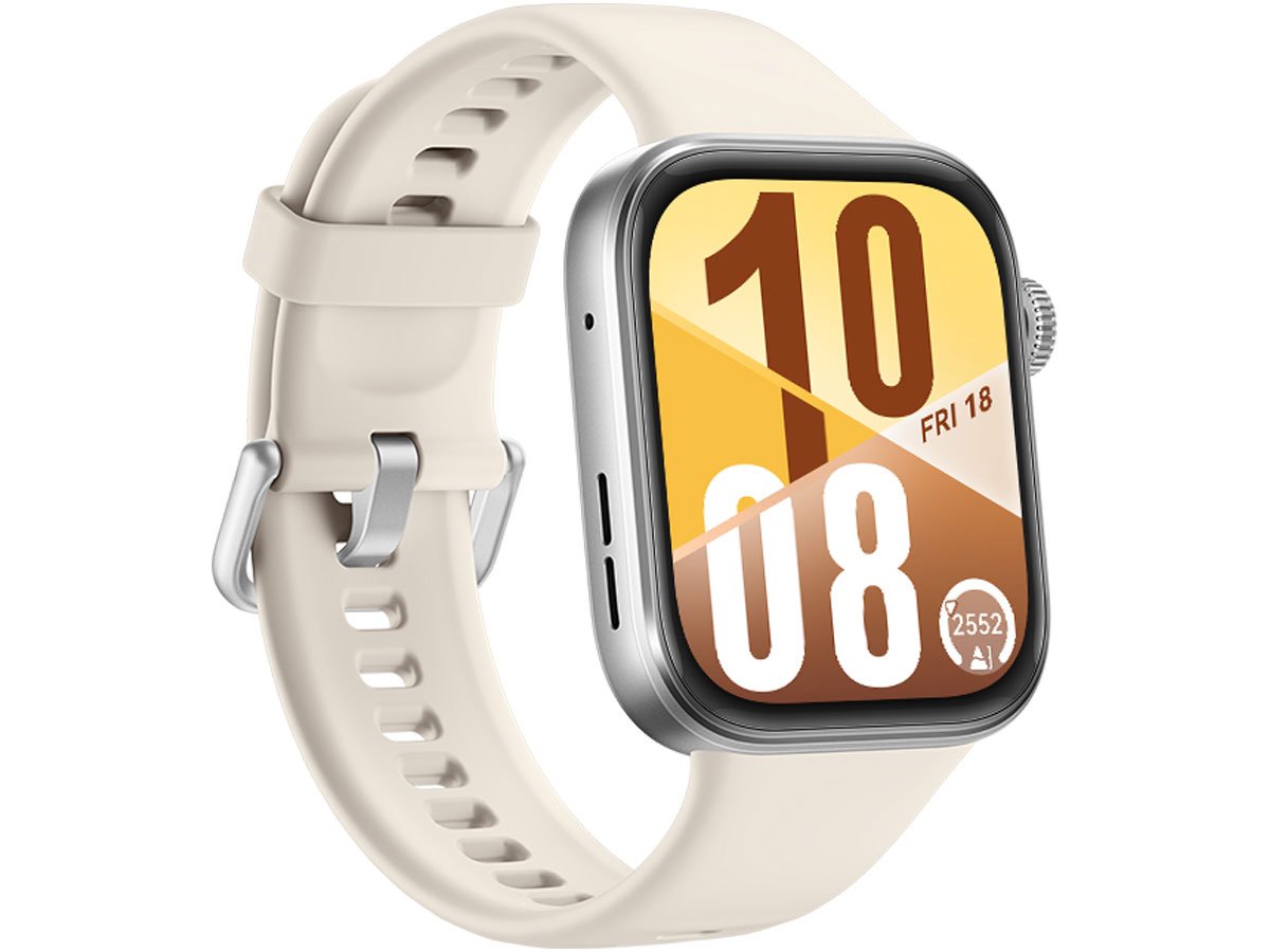 Huawei Watch Fit 4 biały prezentacja od prawej strony