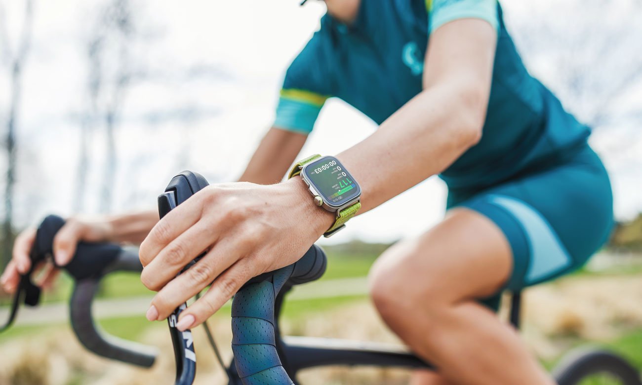 Huawei Watch Fit 4 Pro rowerzysta