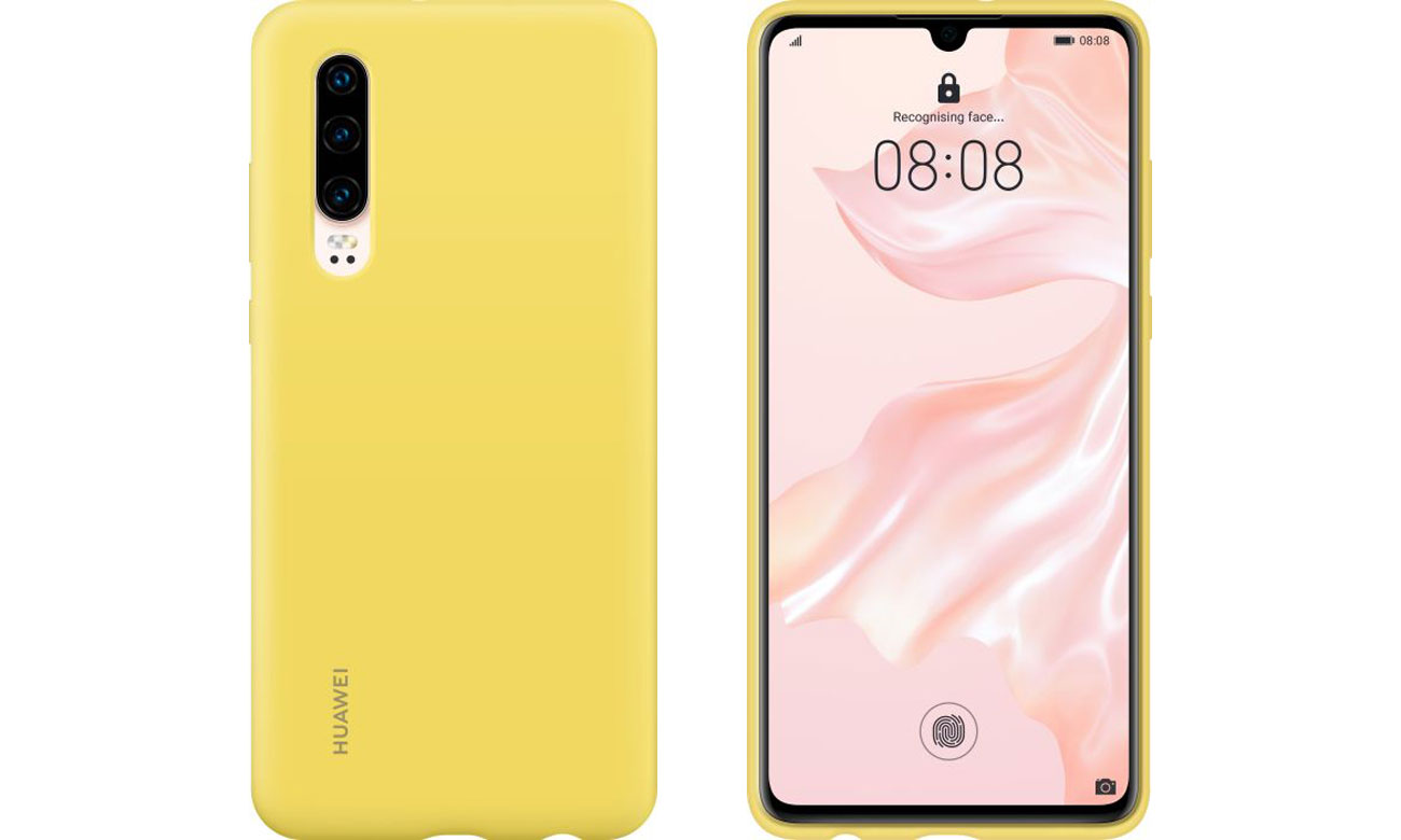Etui Huawei Silicone Case do Huawei P30 żółty