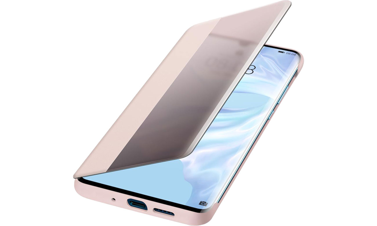 Etui Huawei Smart View Flip Cover do Huawei P30 Pro różowy