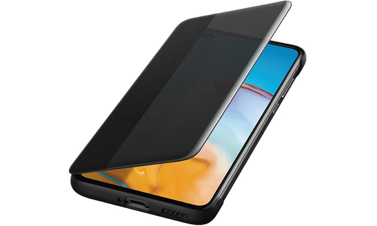 Etui Smart View Flip Cover do Huawei P40 Czarne