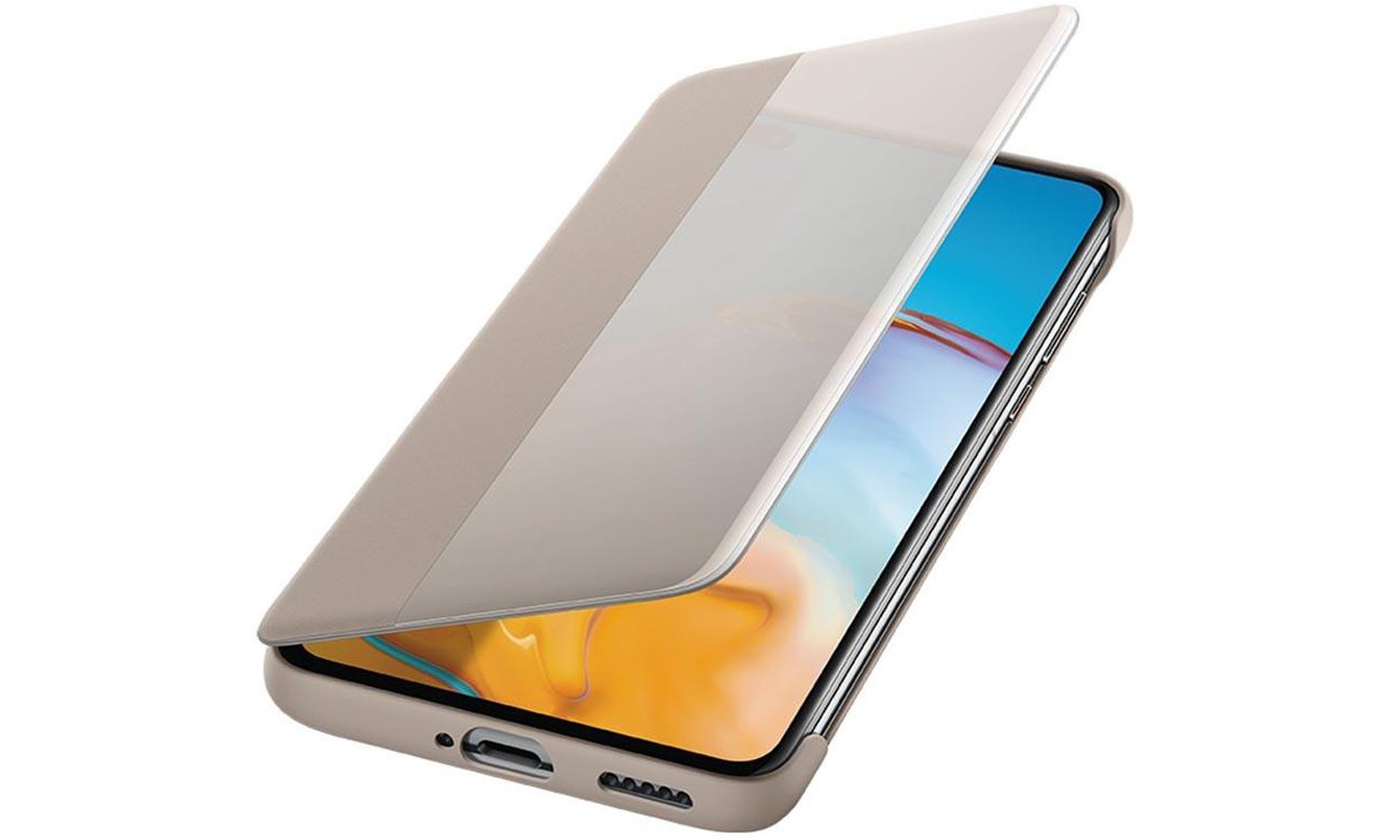 Etui Smart View Flip Cover do Huawei P40 Khaki