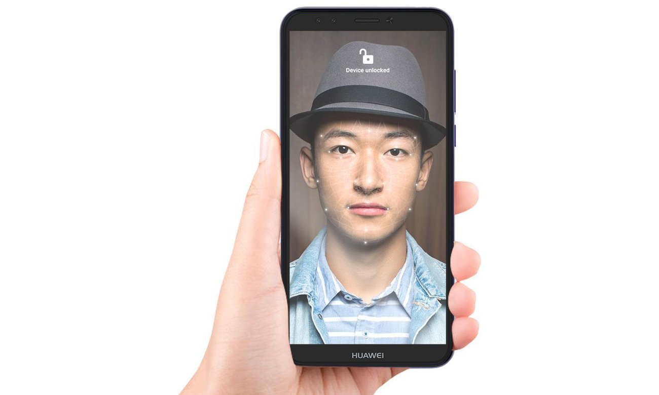 HUAWEI Y6 2018 selfie face unlock
