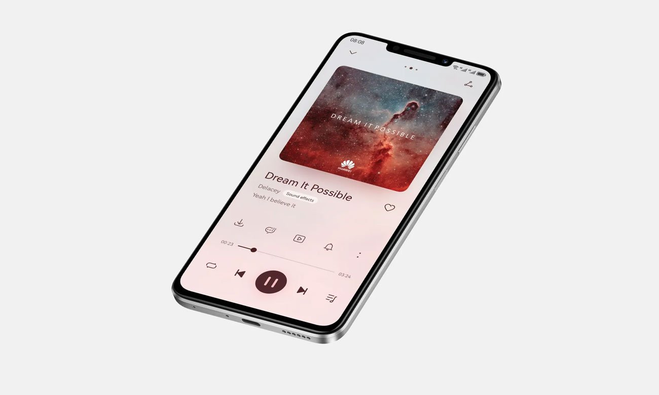 Huawei nova Y91 czarny moc głosników