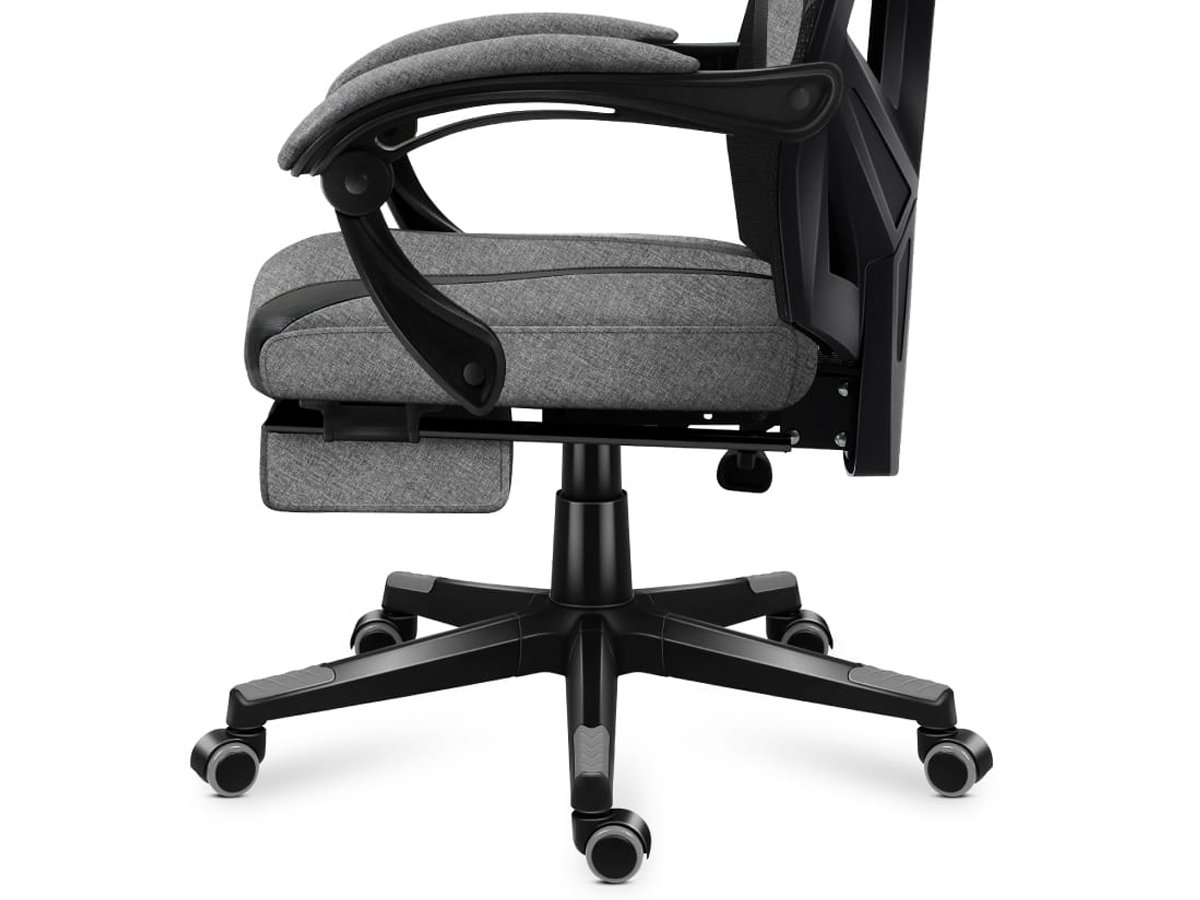 Fotel gamingowy Huzaro Combat 5.0 Grey - Nylon FX i podwójne koła