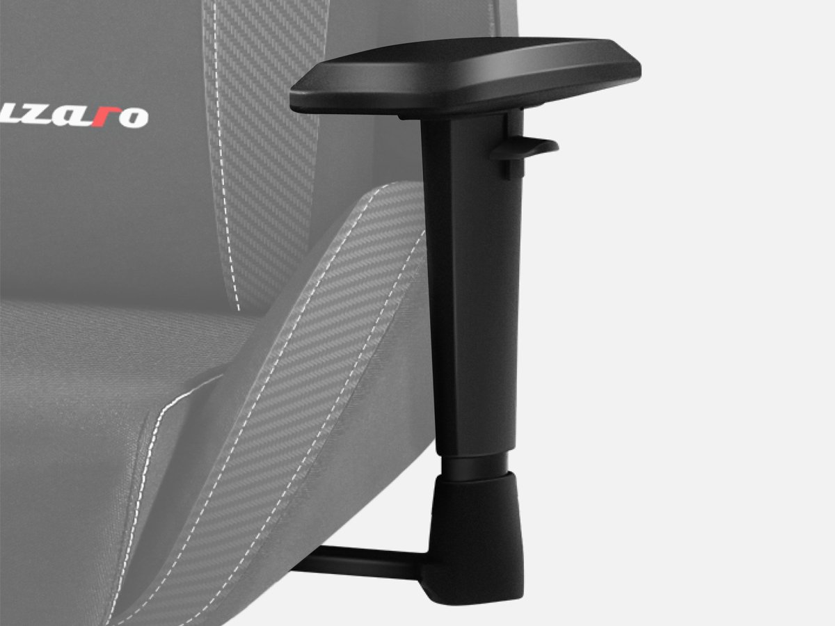 Fotel gamingowy Huzaro Combat 7.6 RGB Led - Poduszka lędźwiowa i podłokietniki 3D