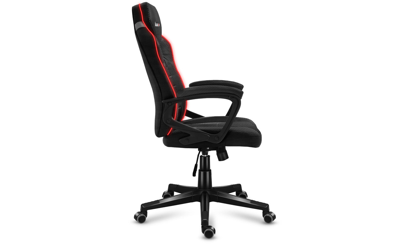 Fotel gamingowy Huzaro Force 2.5 RGB Carbon Mesh - Widok prawego boku