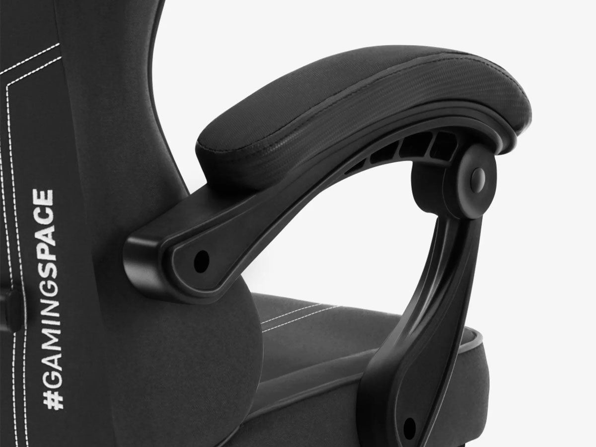 Fotel gamingowy Huzaro Force 3.7 Carbon Black - Miękkie podłokietniki