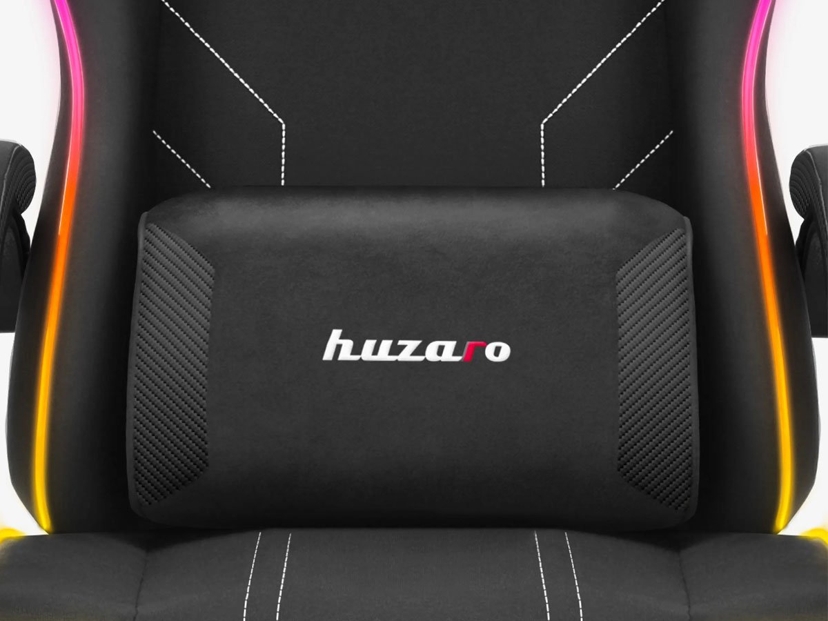 Fotel gamingowy Huzaro Force 3.7 RGB Black - Poduszka lędźwiowa