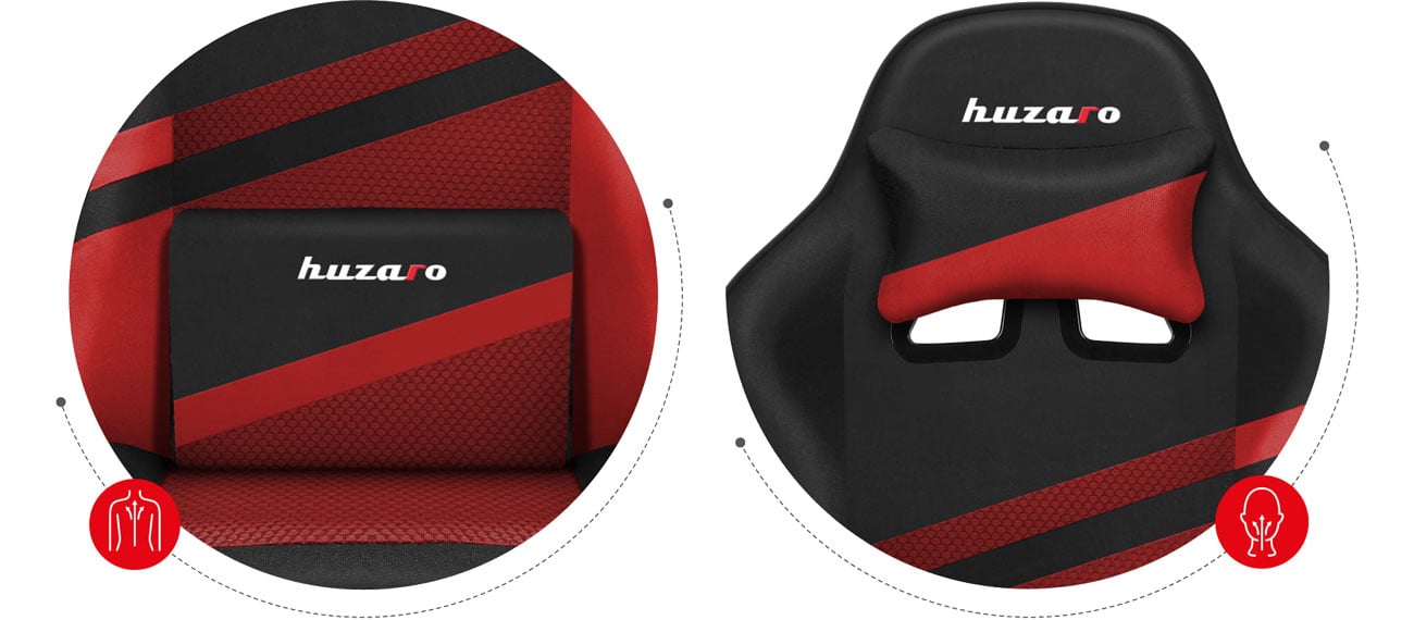 Huzaro Force 4.4 Red Mesh poduszki