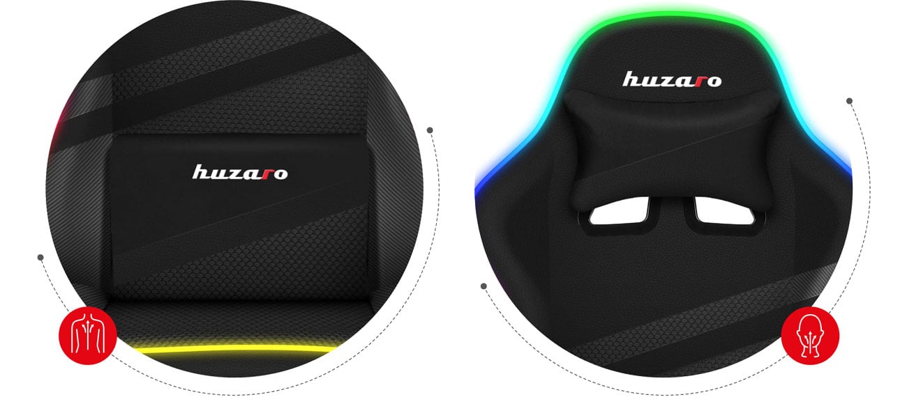 Huzaro Force 4.4 RGB Black poduszki