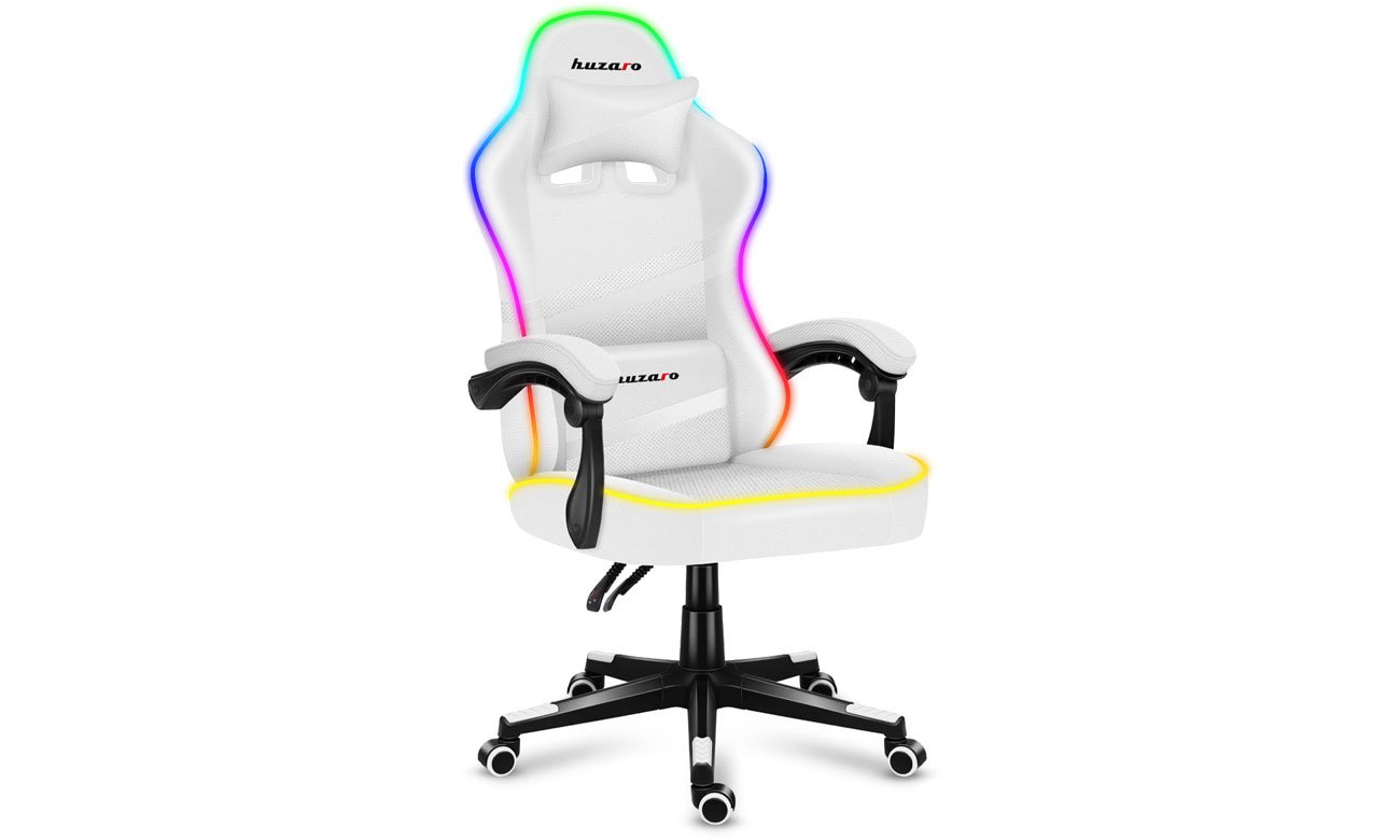 Fotel gamingowy Huzaro Force 4.4 RGB White