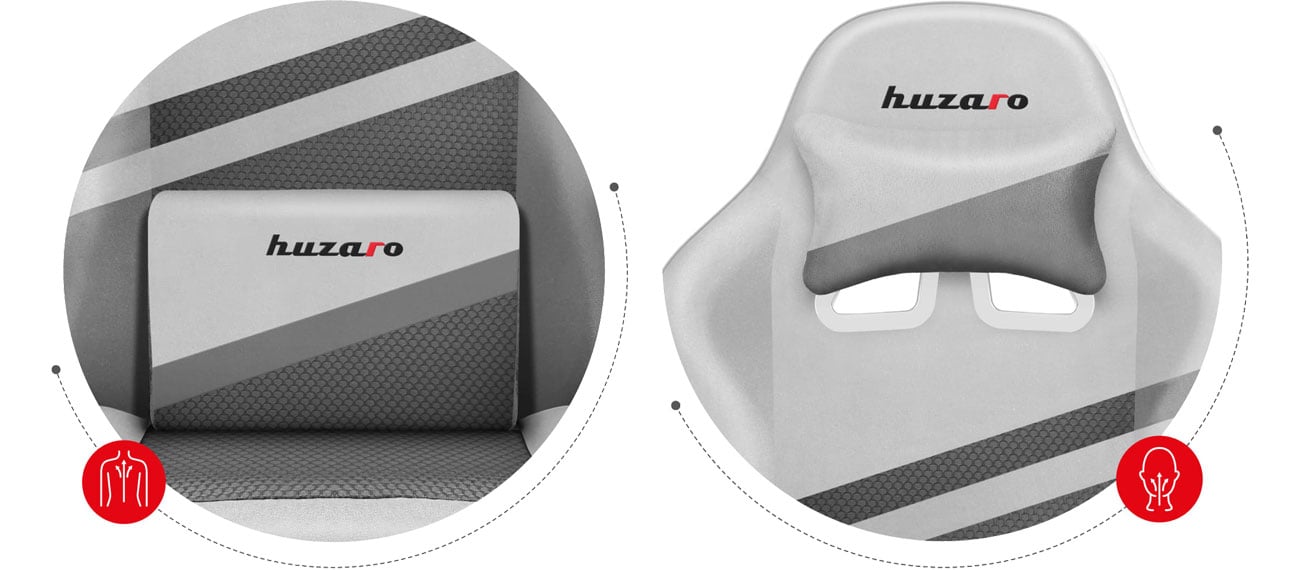 Huzaro Force 4.4 White Mesh poduszki