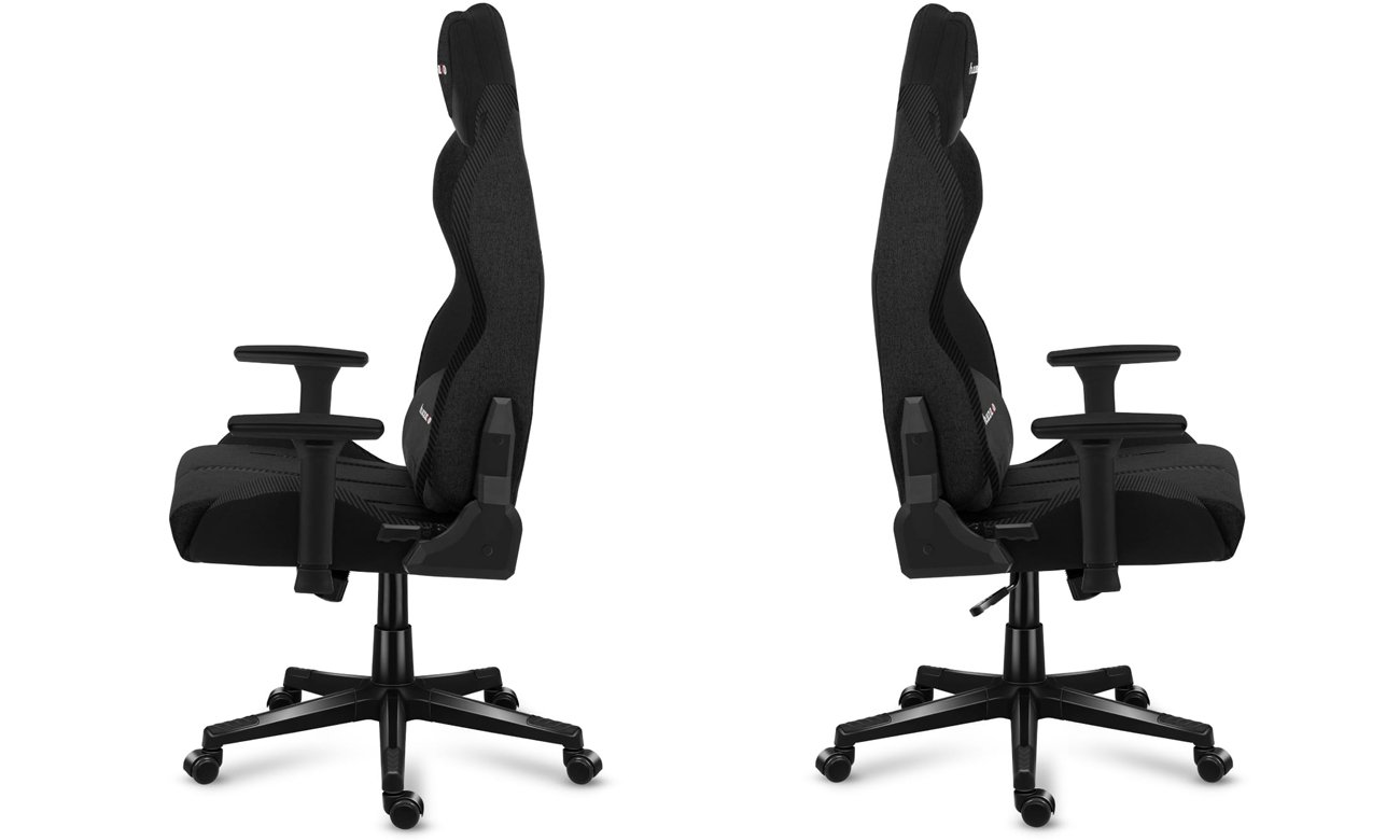 Fotel gamingowy Huzaro Force 7.9 Black Mesh - Widok lewego i prawego boku