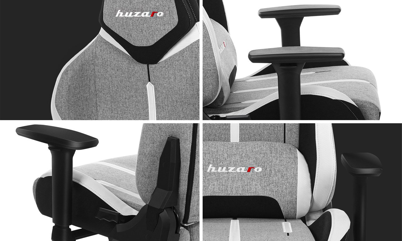 Grafika z funkcjami fotela gamingowego Huzaro Force 7.9 Grey Mesh