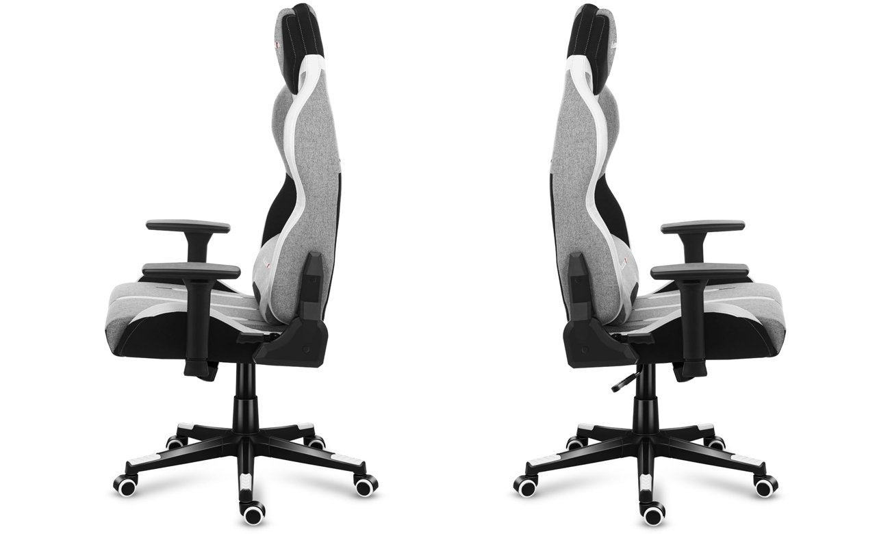 Fotel gamingowy Huzaro Force 7.9 Grey Mesh - Widok lewego i prawego boku