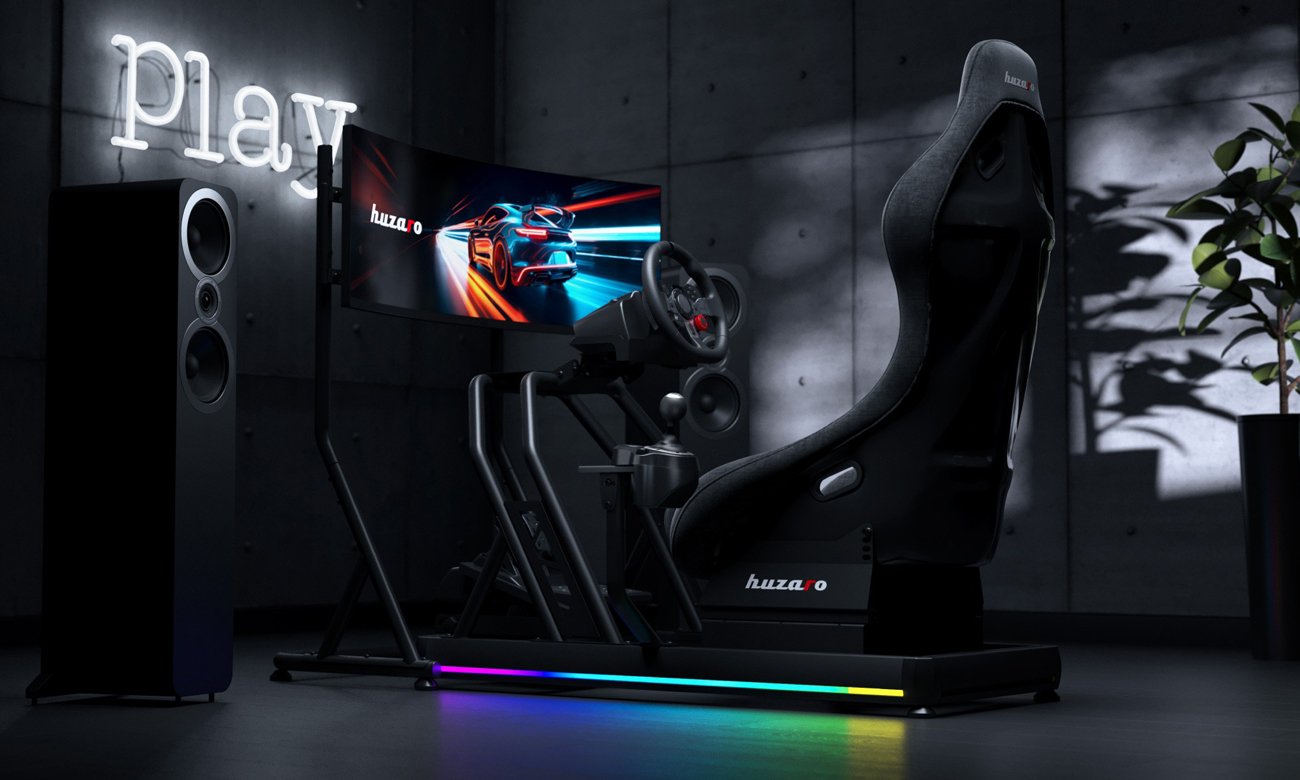 Kokpit wyścigowy Huzaro Speed 9.0 - Podświetlenie LED