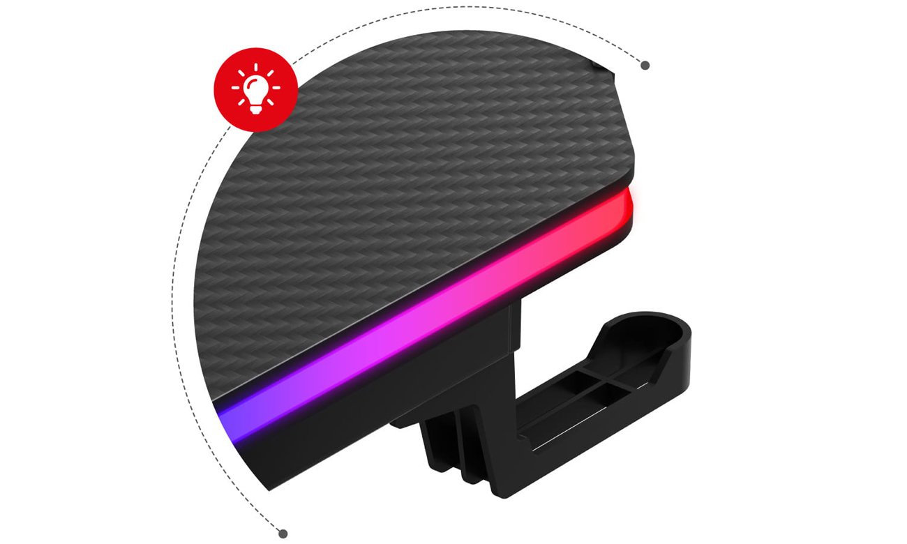 Biurko gamingowe Huzaro Hero 4.8 RGB - Oświetlenie RGB LED