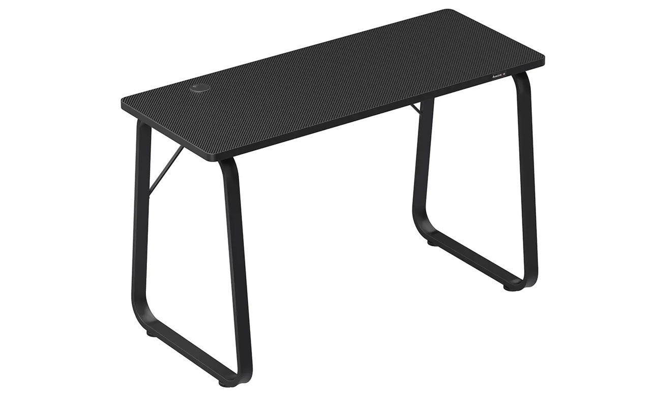 Biurko gamingowe Huzaro Hero 1.5 Black - Widok od przodu pod kątem