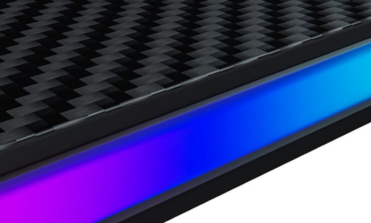 Biurko gamingowe Huzaro Hero 6.0 Czarne RGB - Oświetlenie LED RGB