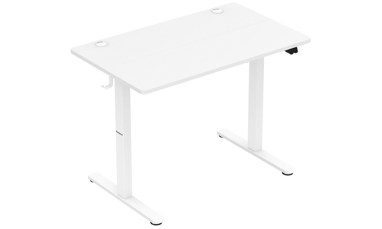 Biurko elektryczne Huzaro Hero 7.9 White - Widok od przodu pod kątem