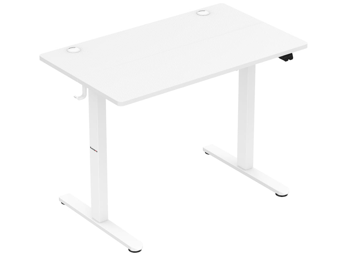 Biurko elektryczne Huzaro Hero 7.9 White - Widok od przodu pod kątem