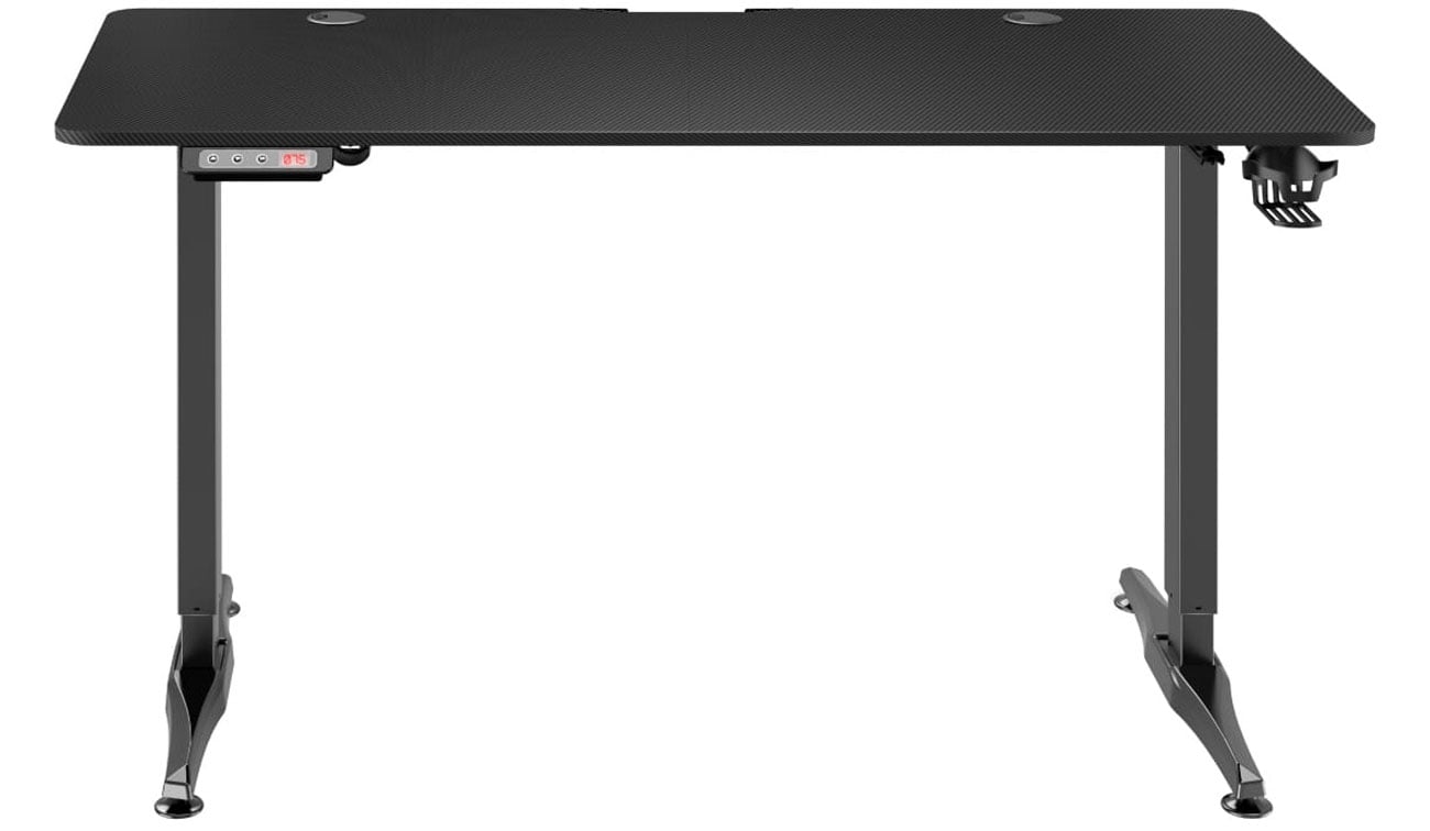 Biurko gamingowe Huzaro Hero 8.5 Black - Widok od przodu
