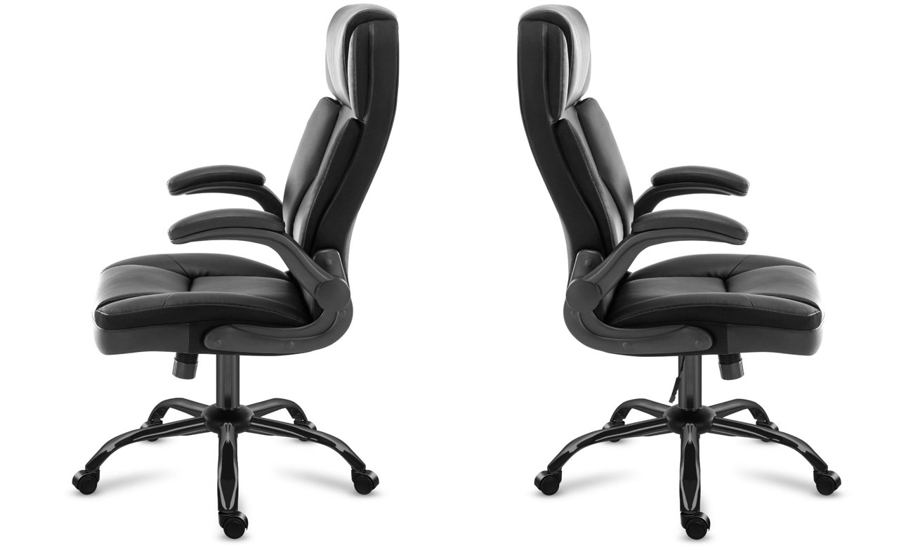 Fotel biurowy Mark Adler Boss 5.1 Czarny - Widok lewego i prawego boku