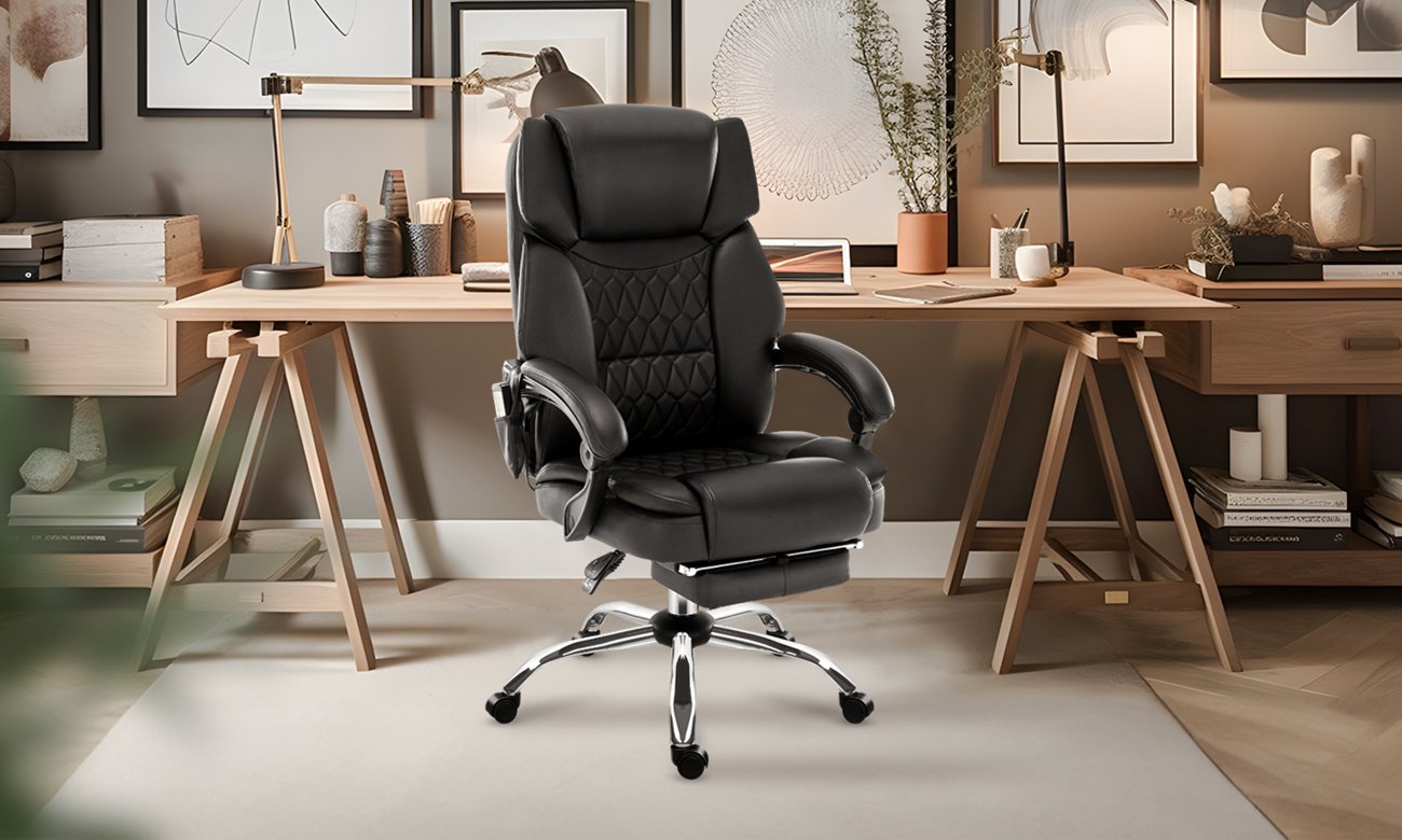 Fotel biurowy Mark Adler Boss 6.0 Czarny - Grafika lifestyle