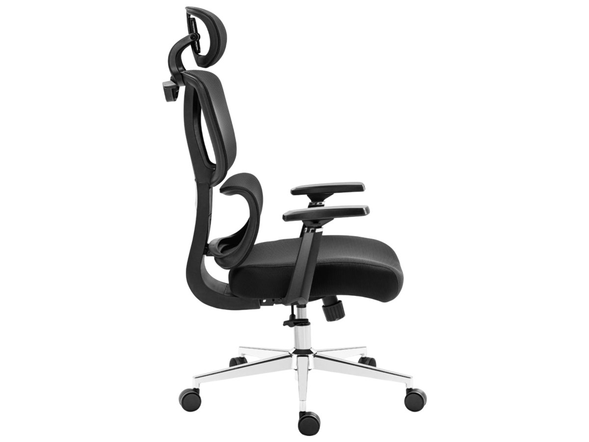 Fotel ergonomiczny Mark Adler Expert 4.6 Black - Widok z boku