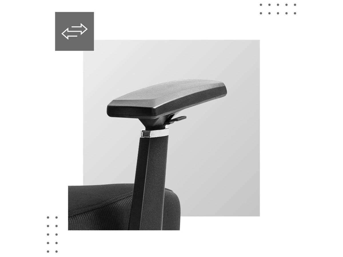 Fotel ergonomiczny Mark Adler Expert 4.6 Black - Podłokietniki z regulacją 4D