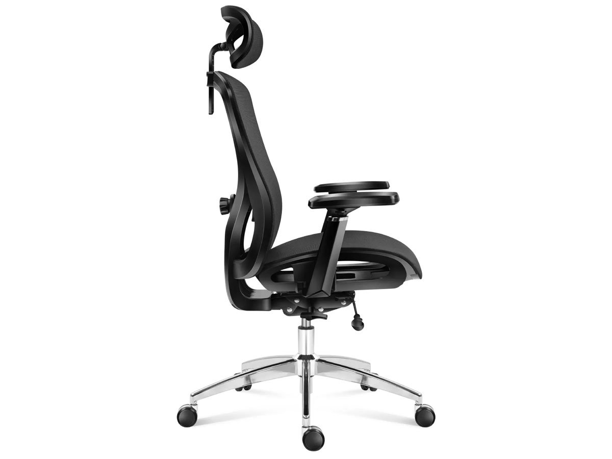 Fotel ergonomiczny Mark Adler Expert 5.3 Black Mesh - Widok prawego boku