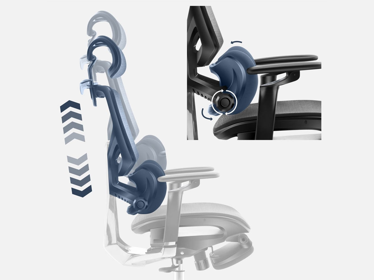 Fotel biurowy Mark Adler Expert 9.6 Black - Regulowane oparcie i podnóżek