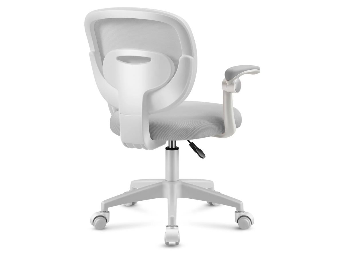 Fotel dla dzieci Mark Adler Junior 3.0 Grey - Widok od tyłu pod kątem