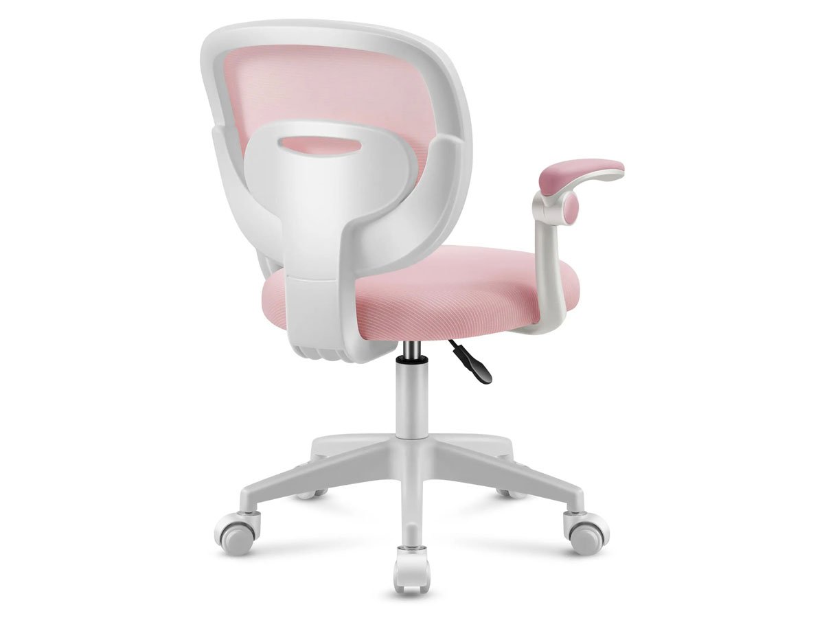Fotel dla dzieci Mark Adler Junior 3.0 Pink - Widok od tyłu pod kątem