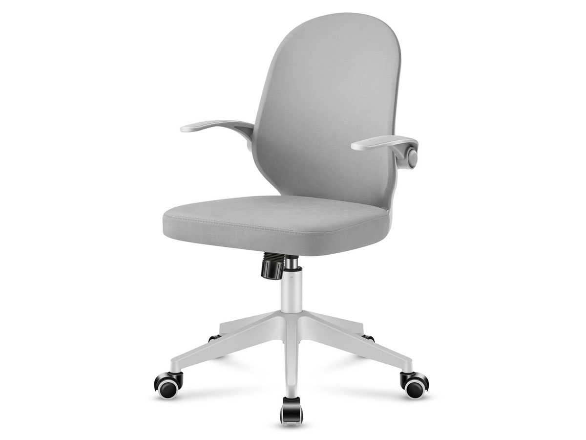 Fotel dla dzieci Mark Adler Junior 4.0 Grey - Widok od przodu pod kątem