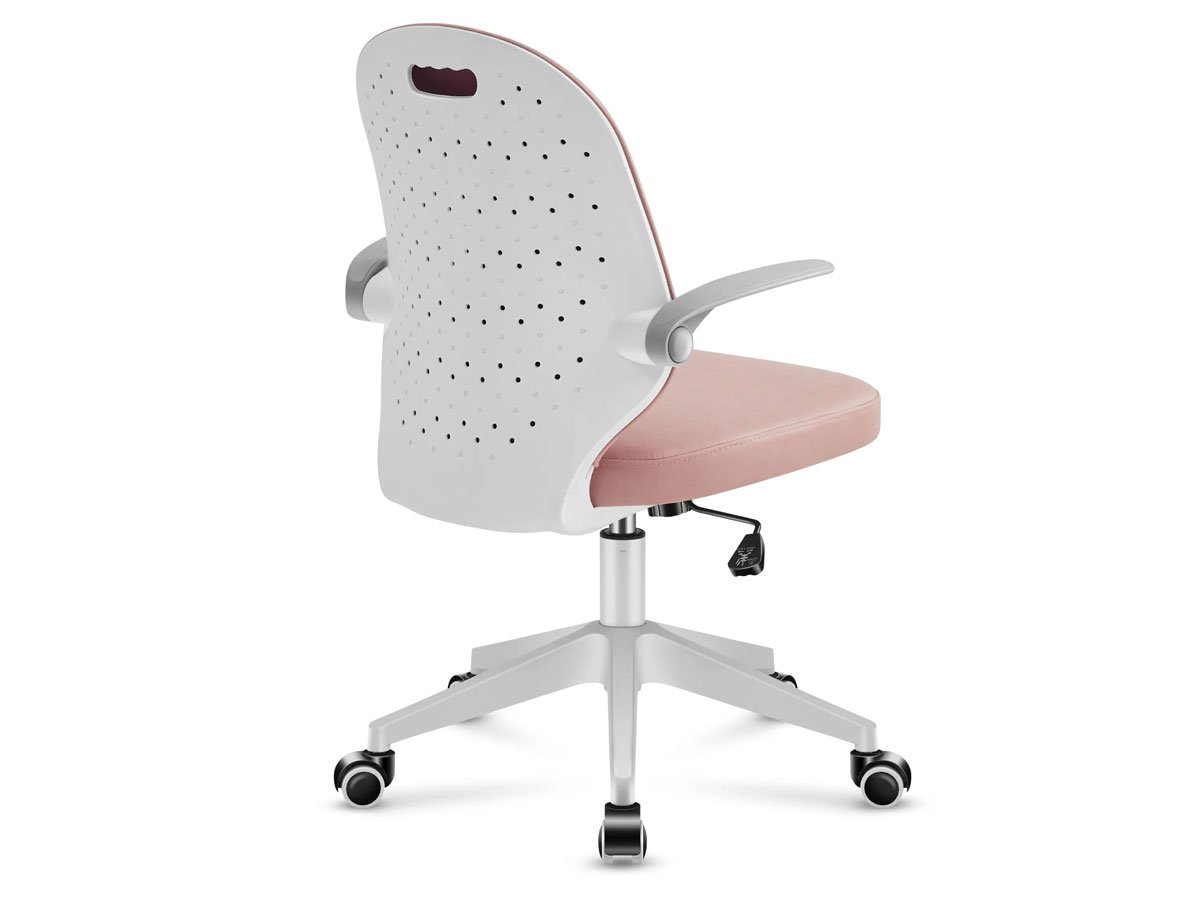 Fotel dla dzieci Mark Adler Junior 4.0 Pink - Widok od tyłu pod kątem