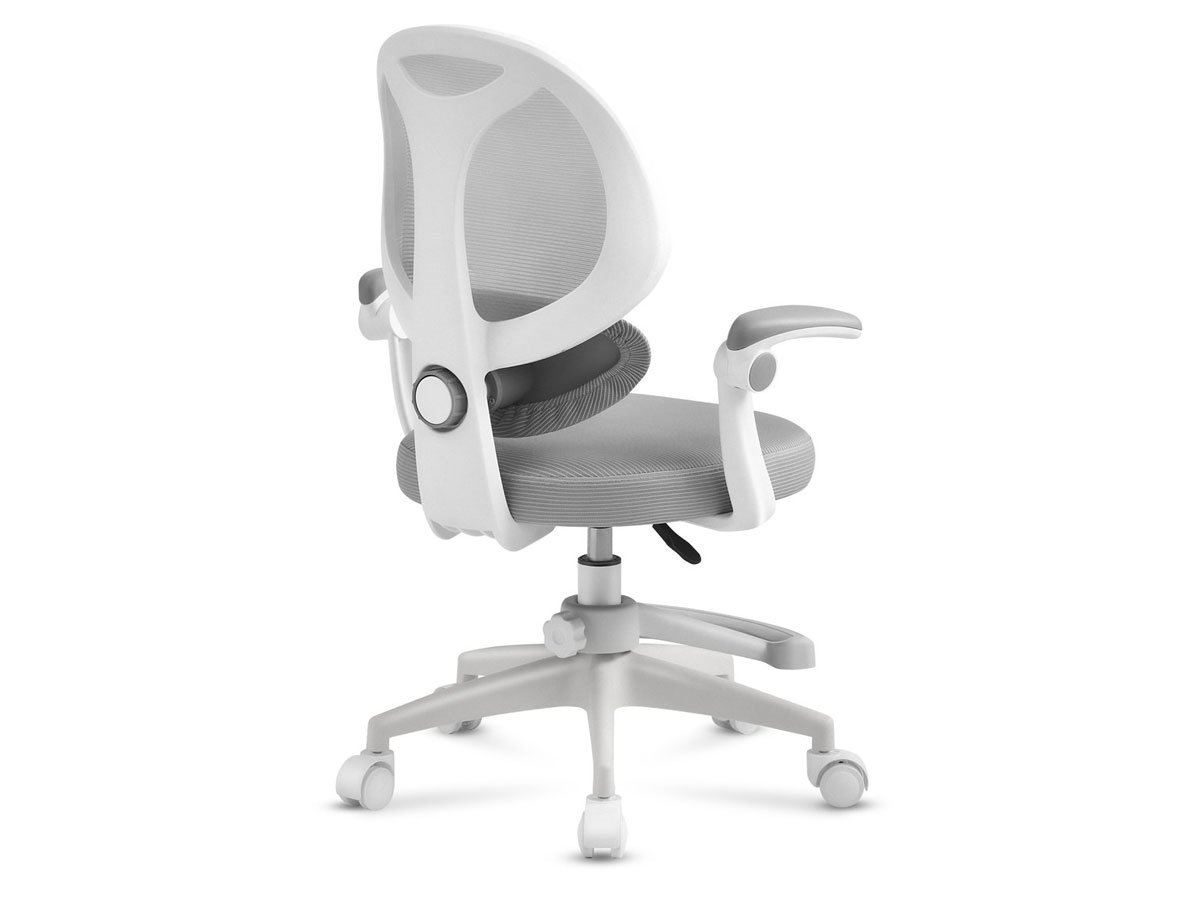 Fotel dla dzieci Mark Adler Junior 4.5 Grey - Widok od tyłu pod kątem