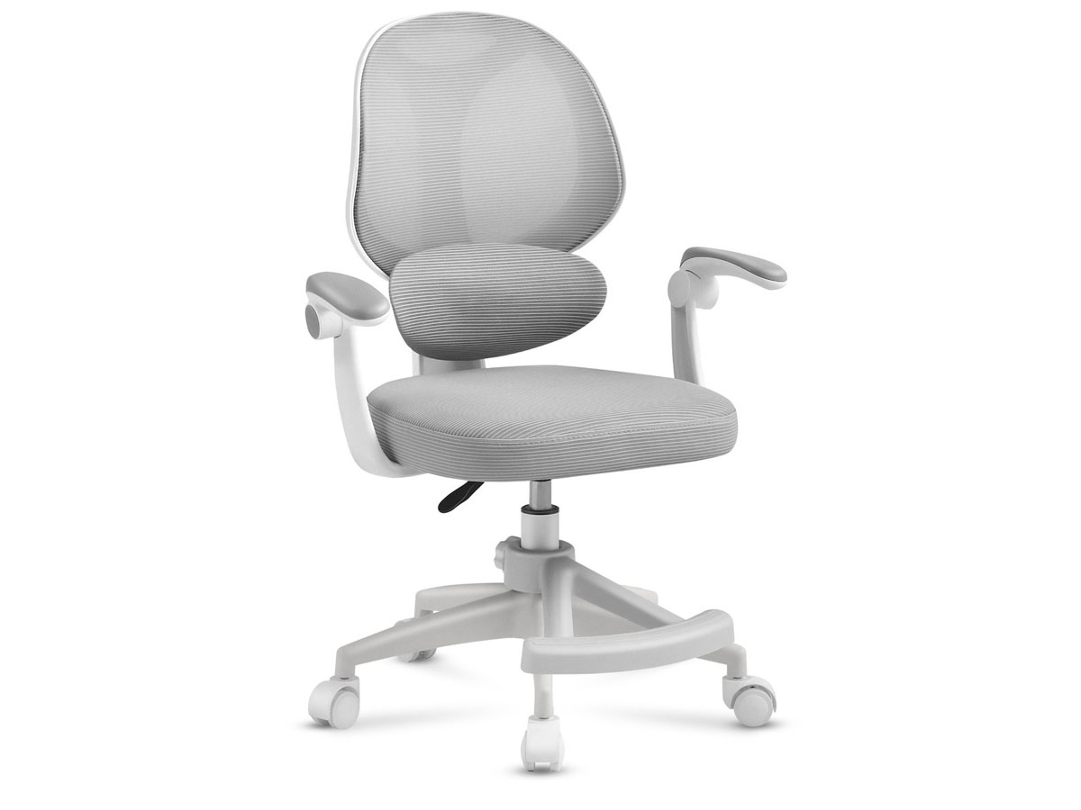 Fotel dla dzieci Mark Adler Junior 4.5 Grey - Widok od przodu pod kątem