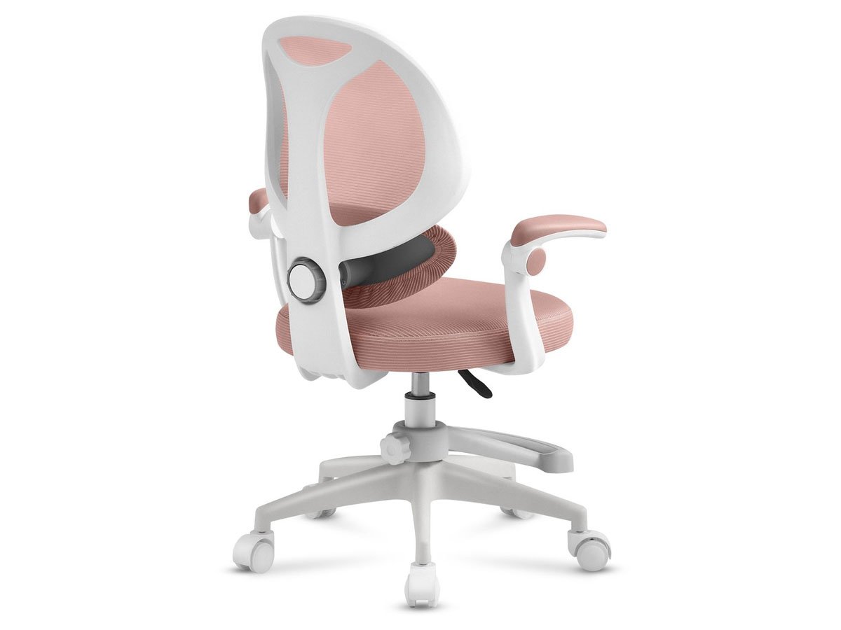 Fotel dla dzieci Mark Adler Junior 4.5 Pink - Widok od tyłu pod kątem