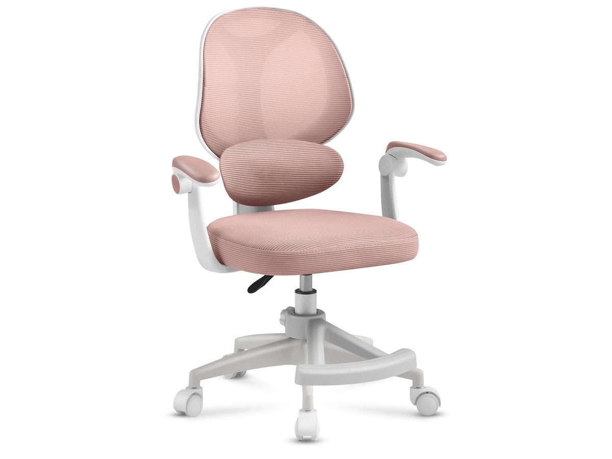 Fotel dla dzieci Mark Adler Junior 4.5 Pink - Widok od przodu pod kątem