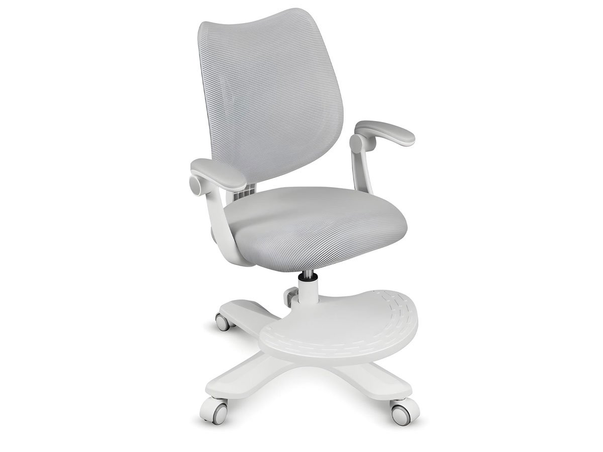 Fotel dla dzieci Mark Adler Junior 4.6 Grey - Widok od przodu pod kątem