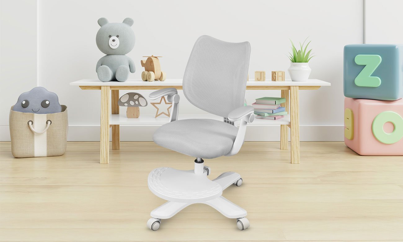 Fotel dla dzieci Mark Adler Junior 4.6 Grey - Grafika lifestyle